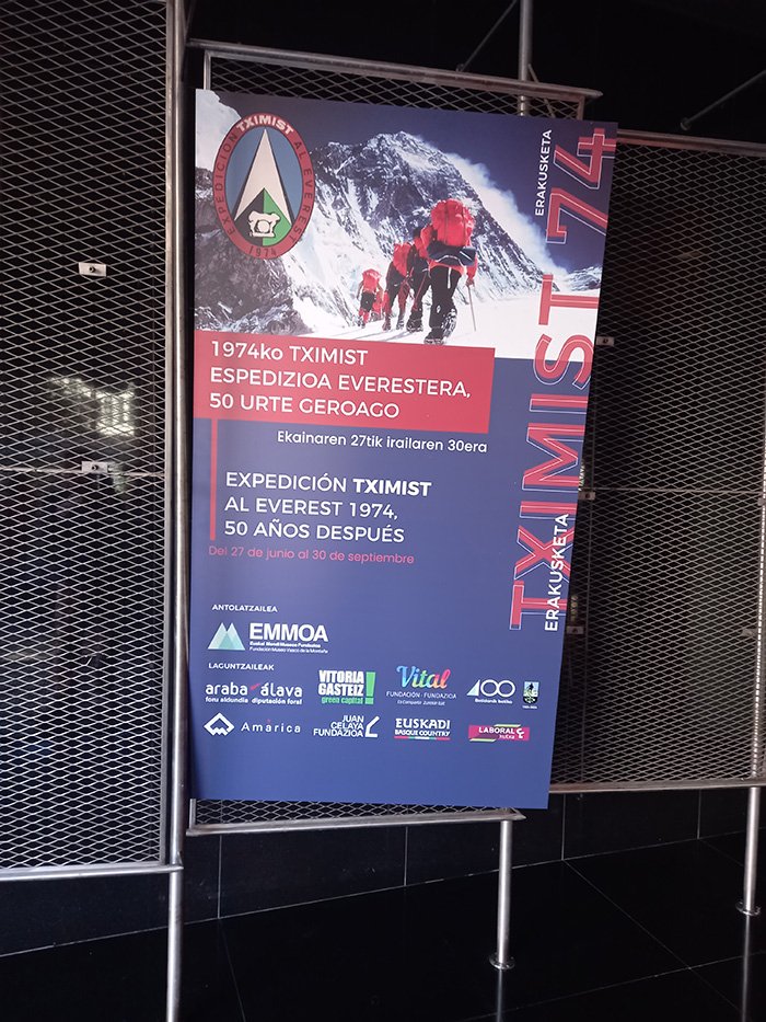 Exposición Primera Expedición Vasca al Everest. Sala Amárica