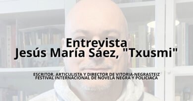 Jesús María Sáez, "Txusmi", Vitoria-Negrasteiz, Festival de NovelaNegra y Policiaca