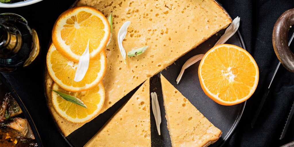 Tarta de naranja con queso crema, Rigo Macías