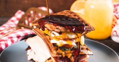 Hamburguesa con gofre