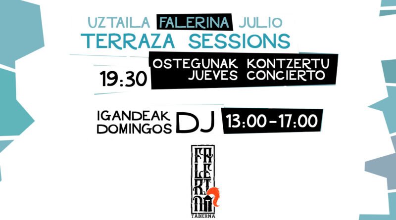 Falerina Taberna, verano 2025, Conciertos y sesiones DJs dominicales