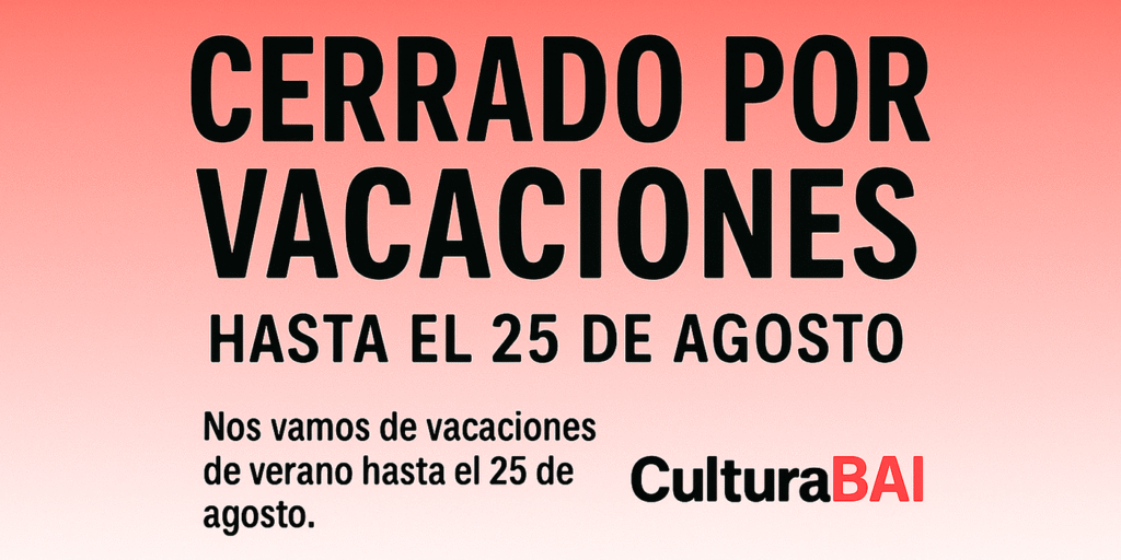 Nos vamos de vacaciones de verano hasta el 25 de agosto
