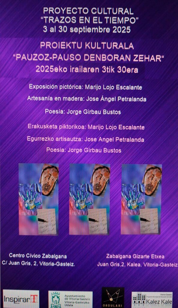 Cartel exposición "Trazos en el tiempo"