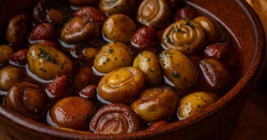 Champiñones al ajillo con chistorra: el sabor que nace del fuego