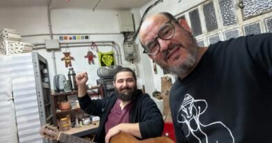 Pipo Pérez y Jaime Yakaman en Atelier Ointza en el Oinatza el pasado 11 de octubre. Jaime Yakaman, 2026
